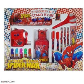 تصویر ست 17 تکه لوازم تحریر اسپایدرمن Stand By Me Spiderman Stationery Set ا Stand By Me Spiderman Stationery Set 17pcs Stand By Me Spiderman Stationery Set 17pcs
