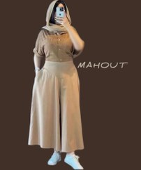 تصویر دامن شلواری لینن زنانه Women's linen culottes