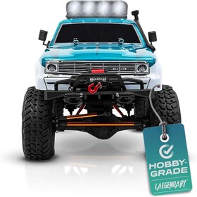 تصویر ماشین کنترلی LAEGENDARY RC Crawler - 4x4 Offroad Crawler Remote Control Truck for Adults - RC Rock Crawler, Fast Speed, Electric, Hobby Grade Car - 1:10 Scale, Brushed, Blue - Green Blue Green Brushless 1:10 Scale