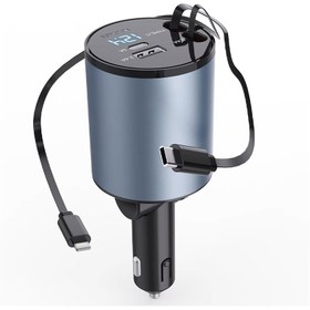 تصویر شارژر فندکی ۴ کاره گرین لاین مدل ۴in1 ظرفیت ۵۰ وات 