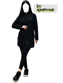 تصویر ست مانتو شلوار ورزشی زنانه NIKE کد 008 NIKE womens sports coat and pants set code 008