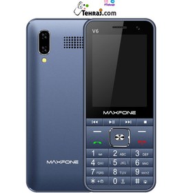 تصویر گوشی موبایل دکمه ای مکس فون maxfone v6 شرکتی چهار سیمکارت 