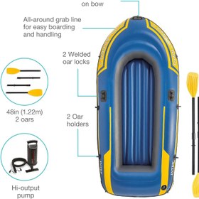 تصویر قایق بادی دونفره اینتکس مدل Challenger 2 