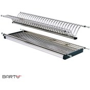 تصویر آبچکان استیل دو طبقه پلاتین کد 1026 