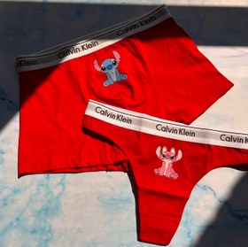 تصویر ست کاپلی طرح استیچ مشکی و طوسی و قرمز و سورمه ای لامبادا 