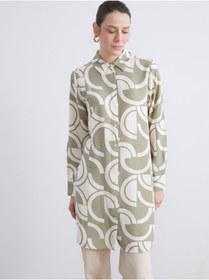 تصویر پیراهن زنانه رنگارنگ ال سی وایکیکی | W5LG86Z8 LC Waikiki 