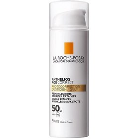 تصویر کرم ضد لک و چروک صورت Anthelios Age Correct SPF 50 50 ml مردانه | لاروش پوزای La Roche Posay Hyaluronik Asit İçerikli q3q3q3 