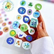 تصویر استیکر برجسته مهر و موم سه بعدی 