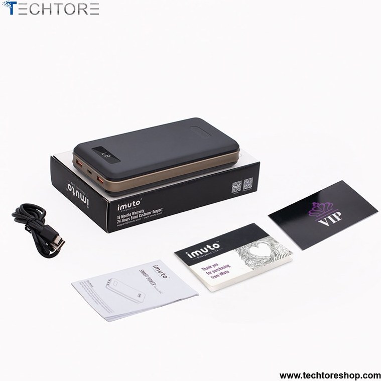 imuto portable charger 30000mah