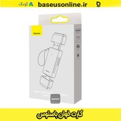 تصویر قیمت خرید کارت‌ خوان باسئوس USB A-C خاکستری 