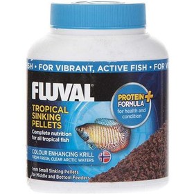 تصویر غذای ماهی فلوال وزن 90 گرم FLUVAL tropical sinking pellets