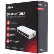 تصویر سوئیچ شبکه 8 پورتGIGABIT داهوا مدل DH-PFS3008-8ET-L با گارانتی الماس 