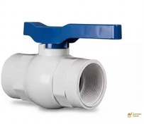 تصویر شیر توپی پرو وایت دسته پلیمری سایز 1 اینچ برند ویسپار 