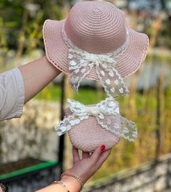 تصویر ست کلاه و کیف حصیری-کد 1984 