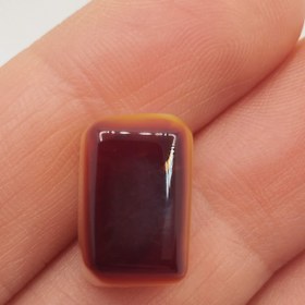 تصویر نگین عقیق باباقوری کلاه دار خراسان کد N058 