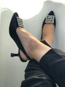 تصویر کفش زنانه پاشنه بلند جولی رنگ مشکی سایز ۳۶ 