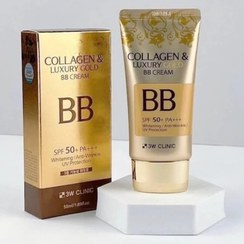 تصویر بی بی کرم کلاژن تری دبلیو کلینیک 3w Clinic Collagen & Luxury Gold Cream 50 ml 