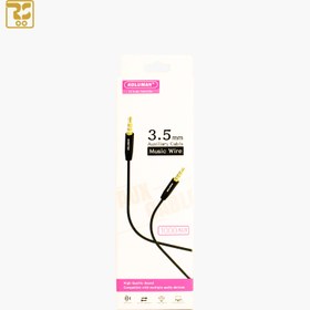 تصویر کابل AUX کلومن مدل AUX CABLE KA - 31 طول یک متر مشکی کابل ویدیویی و اتصالات کلومن