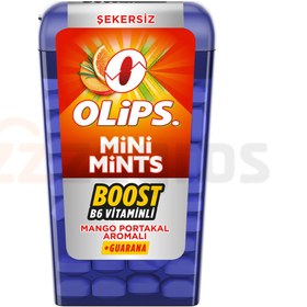 تصویر خوشبو کننده دهان بدون شکر اولیپس مدل Mini Mints با طعم انبه و پرتقال 12.5 گرم 