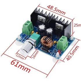تصویر ماژول کاهنده ولتاژ ۸ آمپر ۲۰۰ وات ولوم دار 