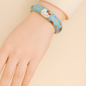 تصویر بنگل دخترونه - طرح Hello Kitty (آبی) 