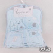 تصویر ‎ست حوله نوزادی مادرکر طرح فیل 