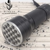 تصویر چراغ قوه LED ۲۴ لامپ باتری خور 