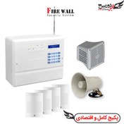 تصویر پکیج دزدگیر فایروال F9 سیم کارتی با 4 چشمی 