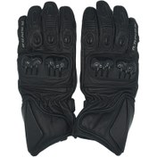 تصویر دستکش موتورسواری بلند راپیدو Rapido مشکی 