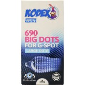 تصویر کاندوم خاردار 690 بیگ دات ناچ کدکس 10 عددی Kodex Nach Large Dots 690 Big Dots 10 pcs