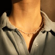 تصویر گردنبند طلا ستاره دریایی 