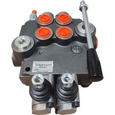 تصویر شیر کنترل هیدرولیک دستی دو دسته ۸۰ لیتر سایز ۱/۲ هیدورپک 