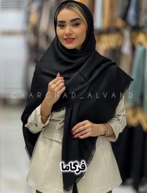 تصویر روسری ژاکارد مشکی(0339) 
