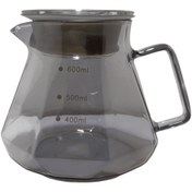 تصویر سرور قهوه شیشه‌ای Diamond Glass - ظرفیت 600 میلی‌لیتر 