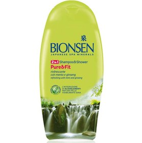 تصویر شامپو سر و بدن خنک کننده بایونسن Bionsen pure &fit showergel&shampoo