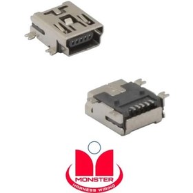 تصویر سوکت مادگی یو اس بی مینی اس ام دی SMD Mini USB Connector