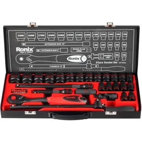 تصویر مجموعه 27 عددی آچار بکس رونیکس مدل RH2627 Ronix RH2627 27PCS Socket Wrench Set