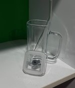 تصویر لیوان اسموتی دسته دار 