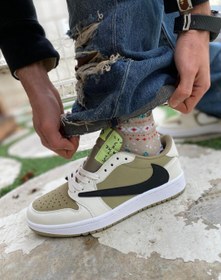 تصویر نایکی جردن ۱ ترویس اسکات گلف || Nike Jordan 1 Travis Scott Golf (کد ۳۵۸) 