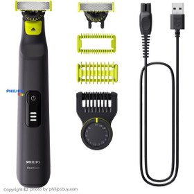 تصویر ماشین اصلاح فیلیپس مدل QP6542/10 وان بلید با قابلیت ضد آب و برش مستقیم 