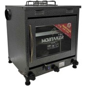 تصویر تنور گازی مبتکر مدل TG136 رنگی کوره ای با اجاق و ۲ سینی 