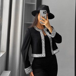 تصویر کت جواهردوزی حاشیه فول نگین کد 3113 