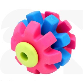 تصویر توپ چرخشی مسواکی مخصوص سگ و گربه 