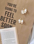 تصویر گوشواره صدفی براق 