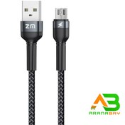 تصویر کابل شارژ MICRO USB اندروید برند ZM مدل Strong cable سوکت بنفش ZM MICRO USB strong data Cable