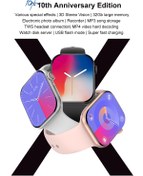 تصویر ساعت هوشمند اپل مدل DT WATCH X با بند سیلیکونی 