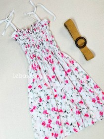 تصویر پیراهن ساحلی طرح گل 