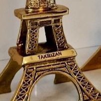 تصویر دکوری برنجی برنزی برج ایفل 829 Eiffel tower bronze decoration 829