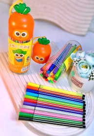 تصویر ماژیک 24 رنگ هویج 24-color carrot marker