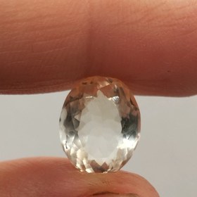 تصویر نگین سیترین برزیلی طبیعی تراش الماس، مناسب زیورآلات خاص،کد N043 